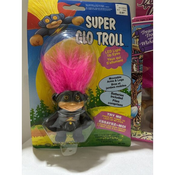 Super Glow Troll & Treasure Troll Combo Pack! Rare , Factory sealed - Picture 3 of 3